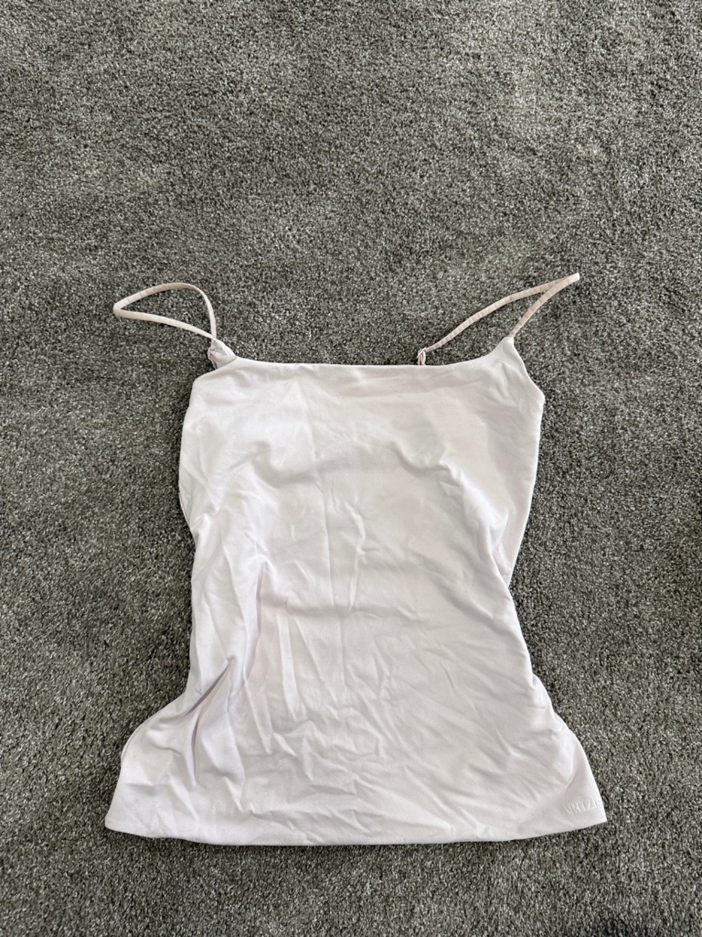 Aritzia Contour Lightweight White Spaghetti Strap Tank Top